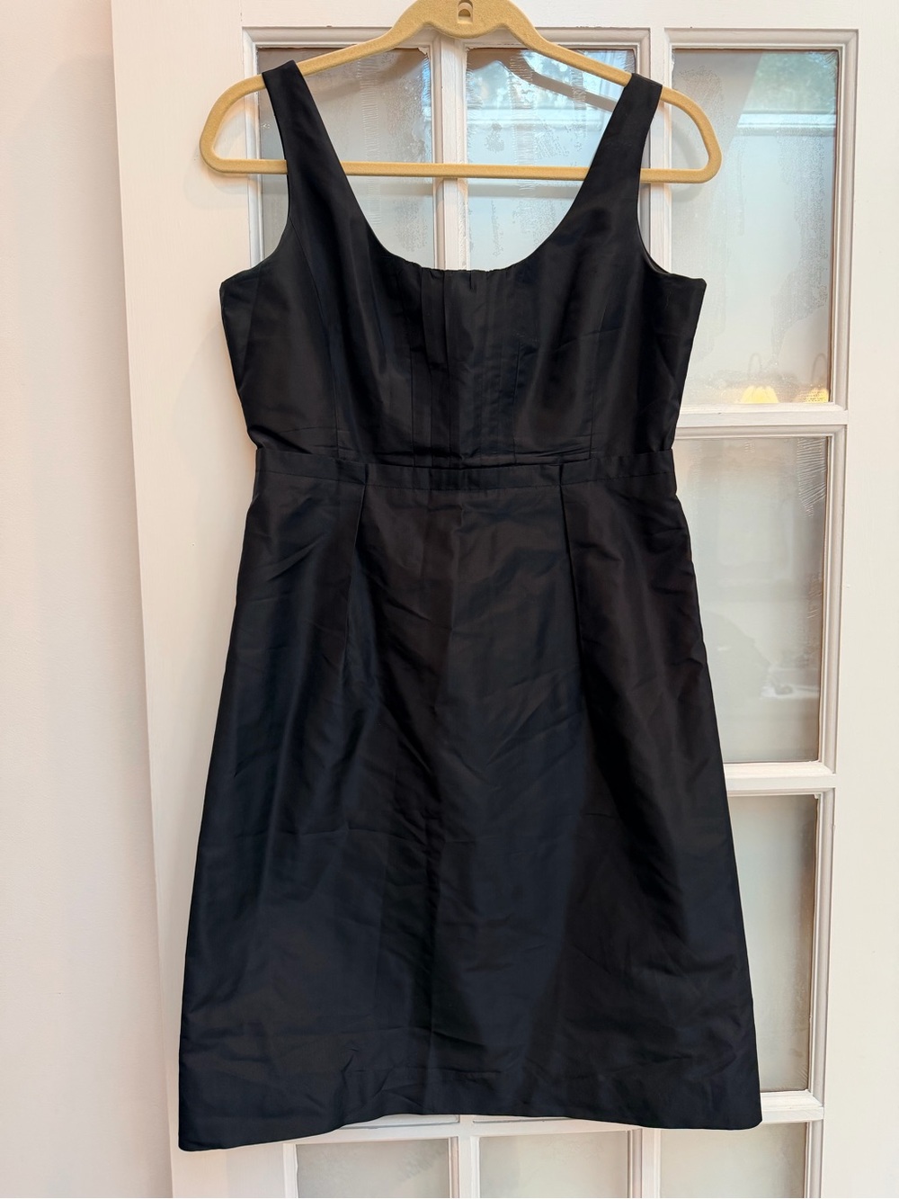 Vintage J. Crew Y2K Silk Classic Little Black Dress Timeless Elegant Size 8 Med